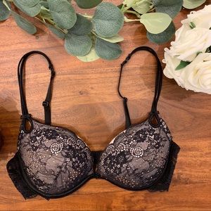 Victoria’s Secret Lace & Rhinestone Push up Bra